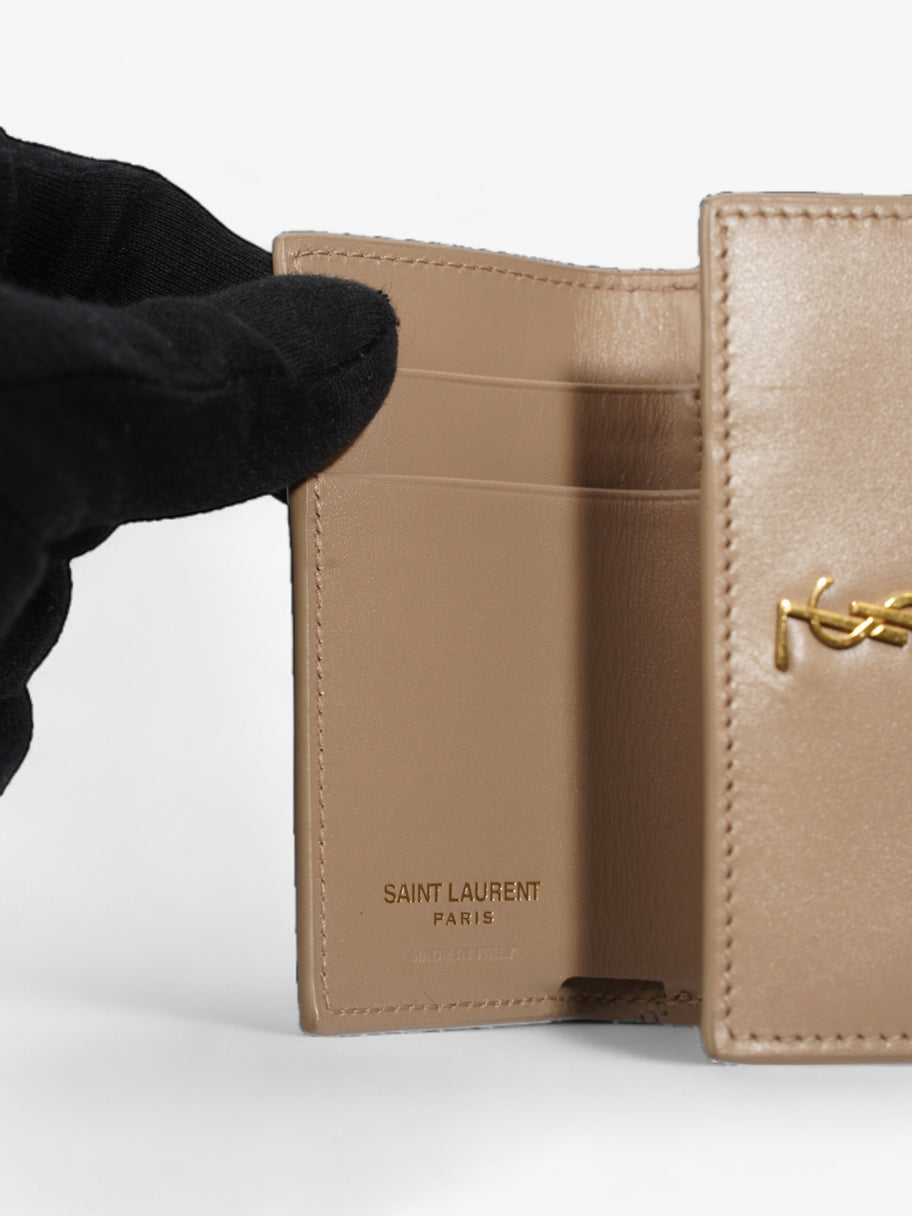 Saint Laurent Rider Wallet Beige Leather Image 8