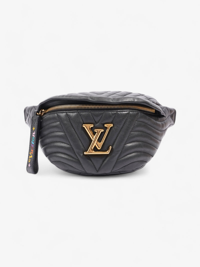  Louis Vuitton New Wave Bum Bag Black Calfskin Leather