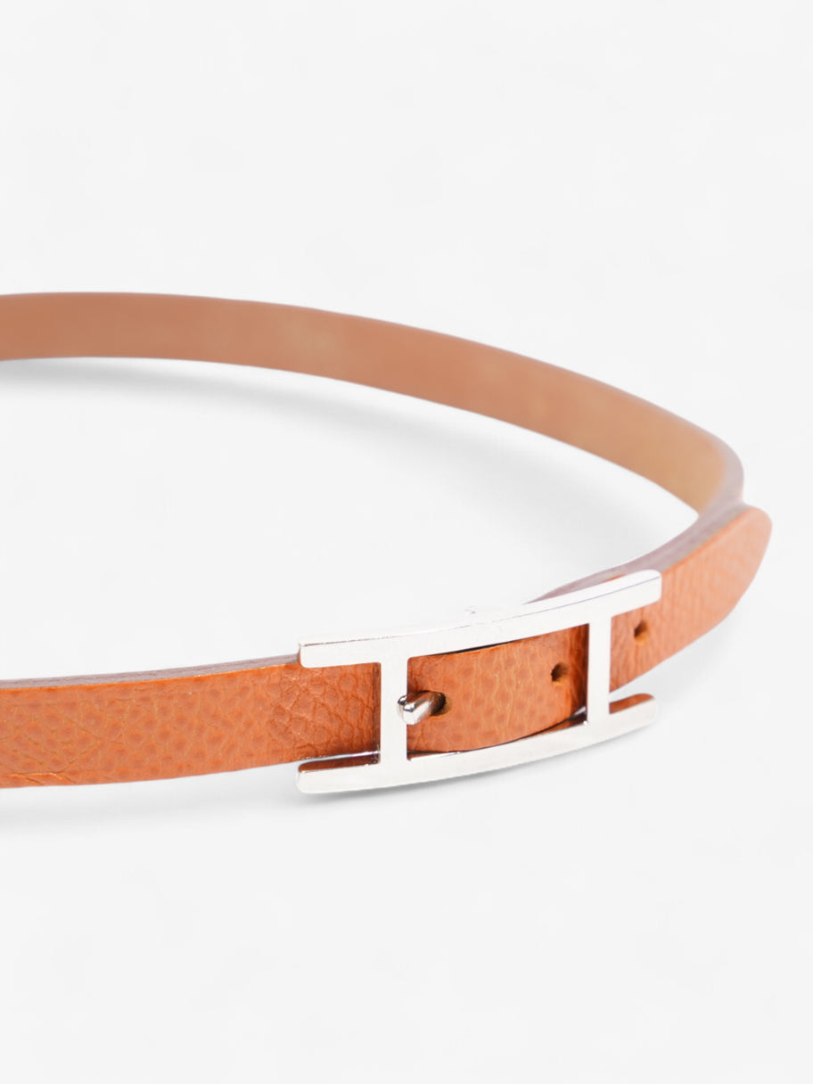 Hermes Behapi Bracelet Burnt Orange Leather Image 3