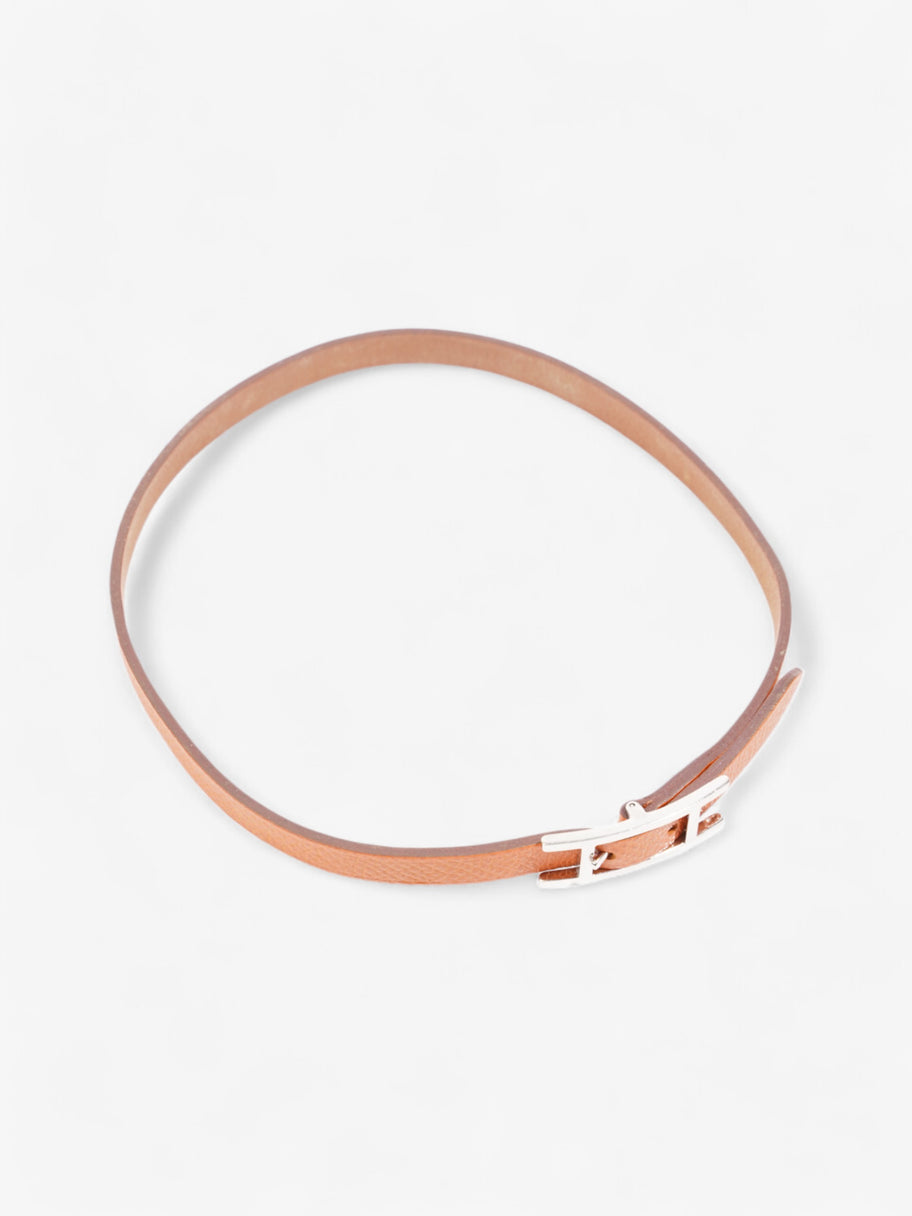 Hermes Behapi Bracelet Burnt Orange Leather Image 4