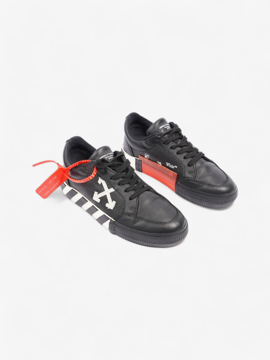 Off White Low Vulcanized Black / White Leather EU 37 UK 4 Image 2