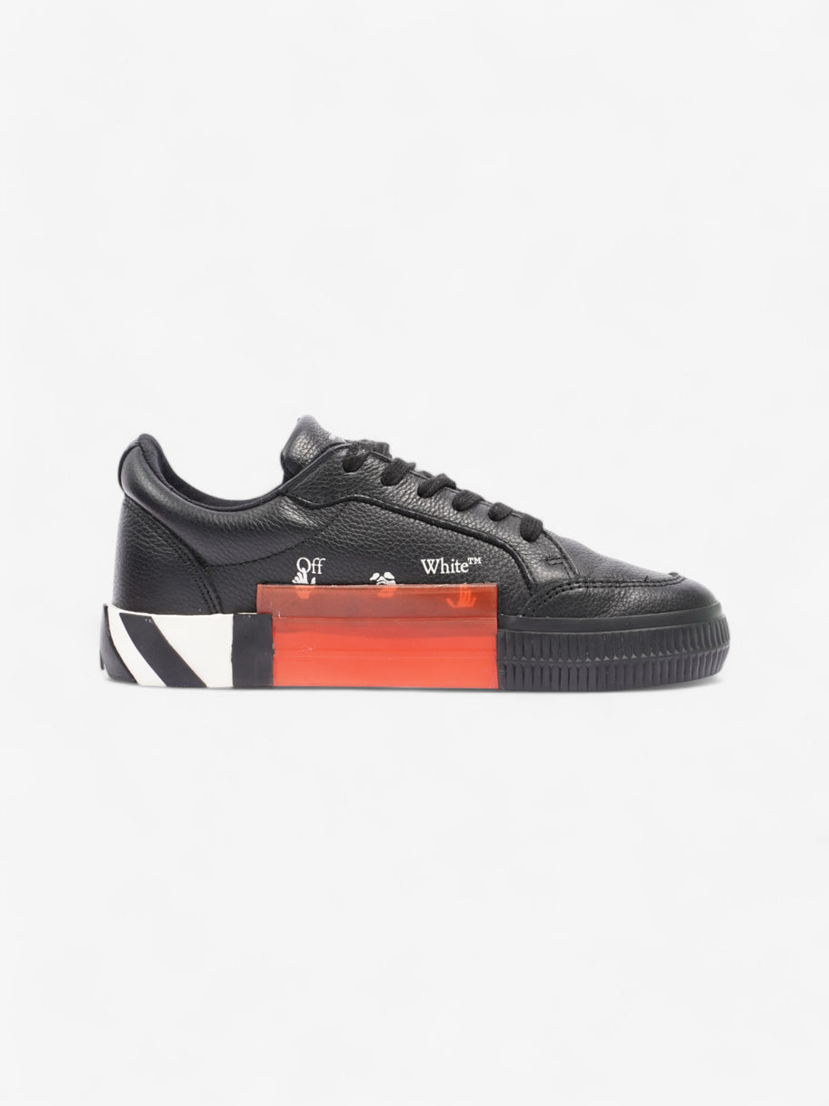 Off White Low Vulcanized Black / White Leather EU 37 UK 4 Image 4