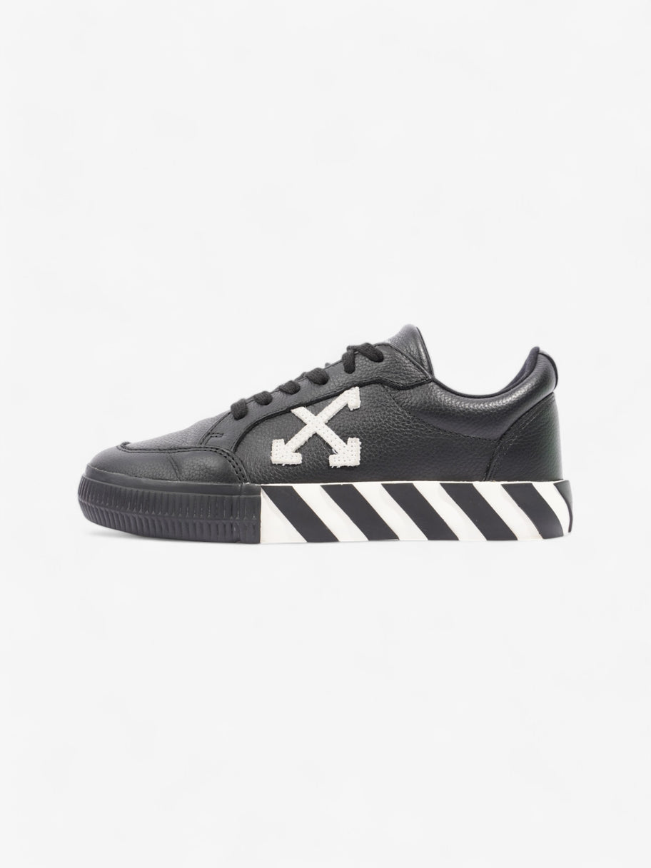 Off White Low Vulcanized Black / White Leather EU 37 UK 4 Image 5