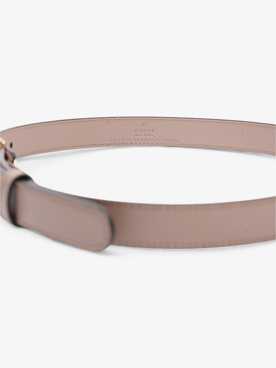 Gucci GG Marmont Belt Dusty Pink / Gold Leather 70cm 28