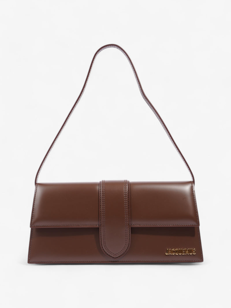  Jacquemus Le Bambino Long Brown Leather