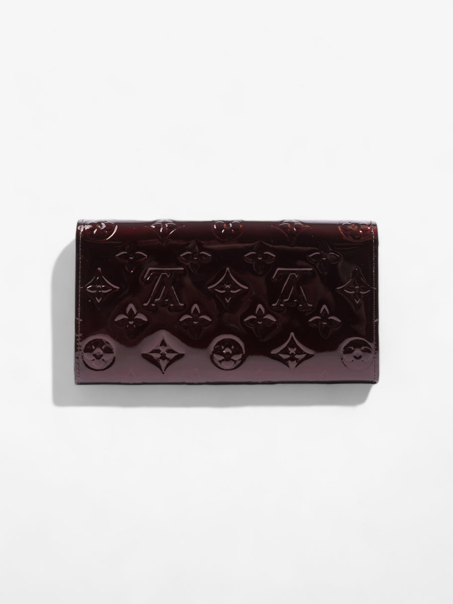 Louis Vuitton Sarah Wallet Burgundy Vernis Leather Image 3