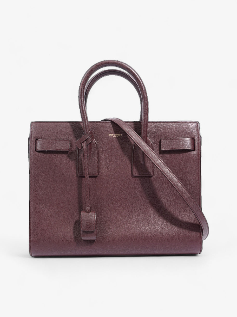 Saint Laurent Sac De Jour Maroon Grained Leather Small Image 1