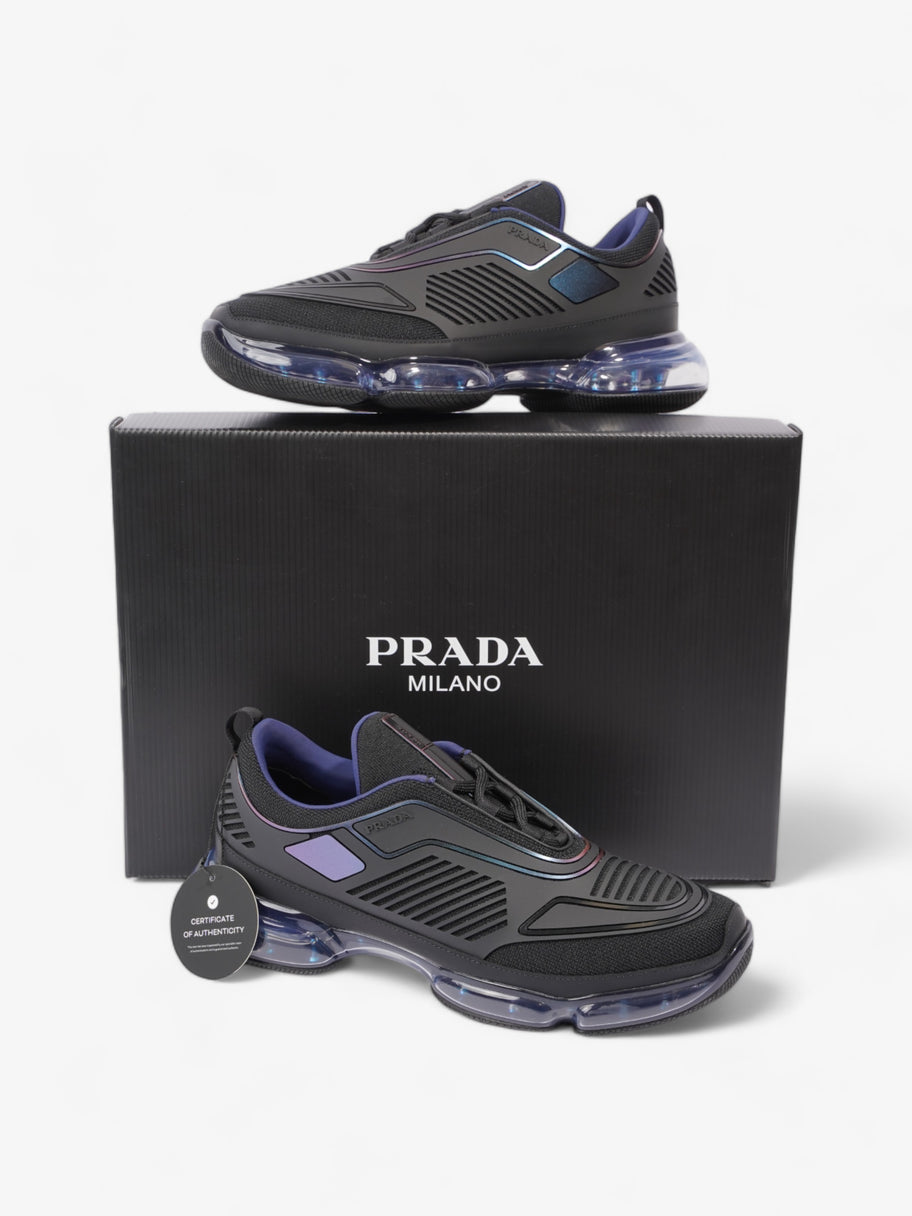 Prada Cloudbust Air Sport Sneakers Black Iridescent Rubber EU 41 UK Luxe Collective