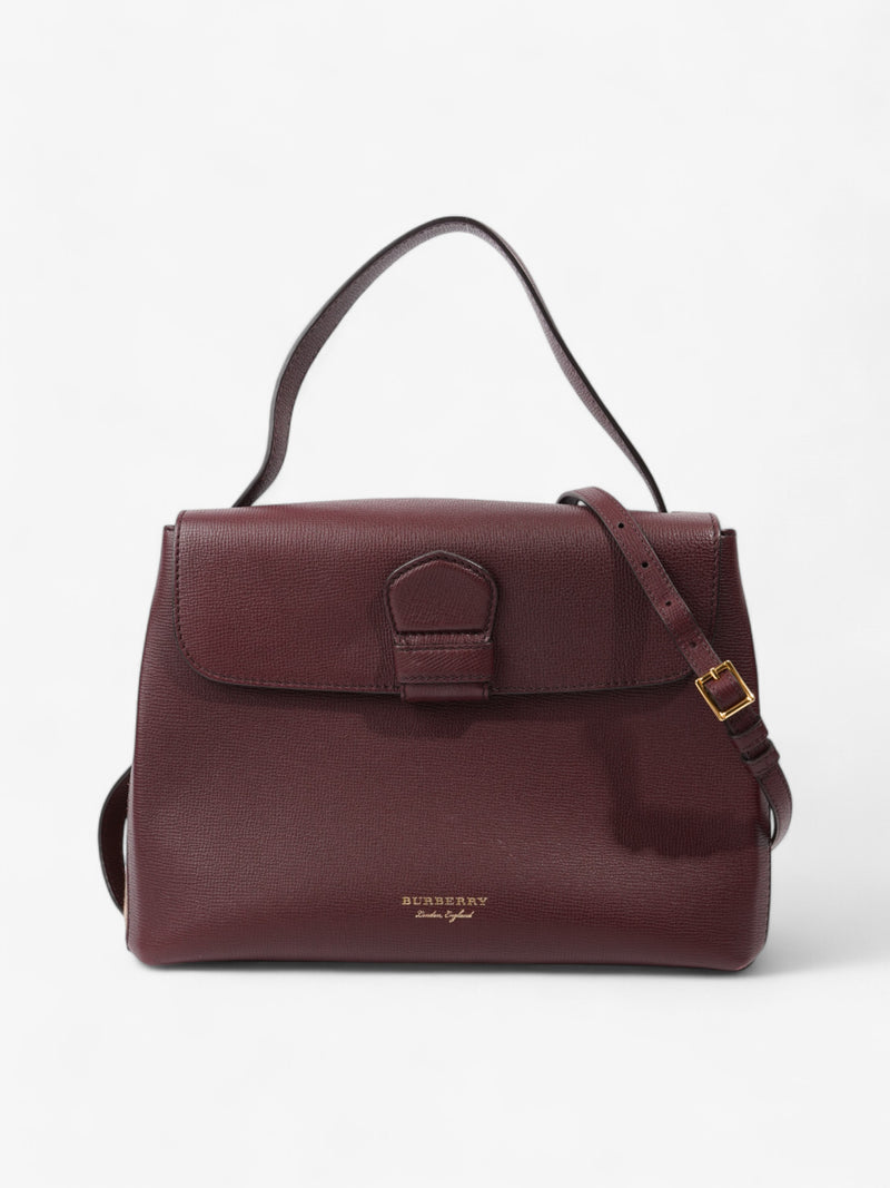  Burberry Camberley Burgundy / House Check Calfskin Leather Medium