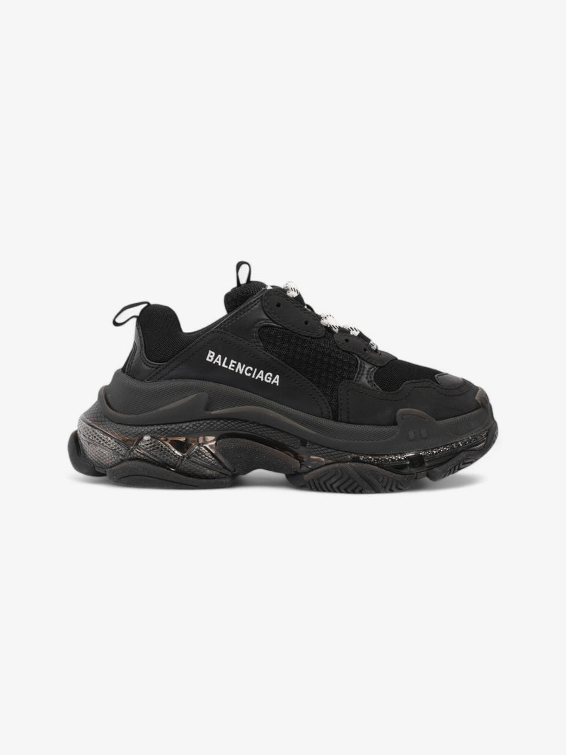  Balenciaga Triple S Clear Sole Black / White Mesh EU 38 UK 5