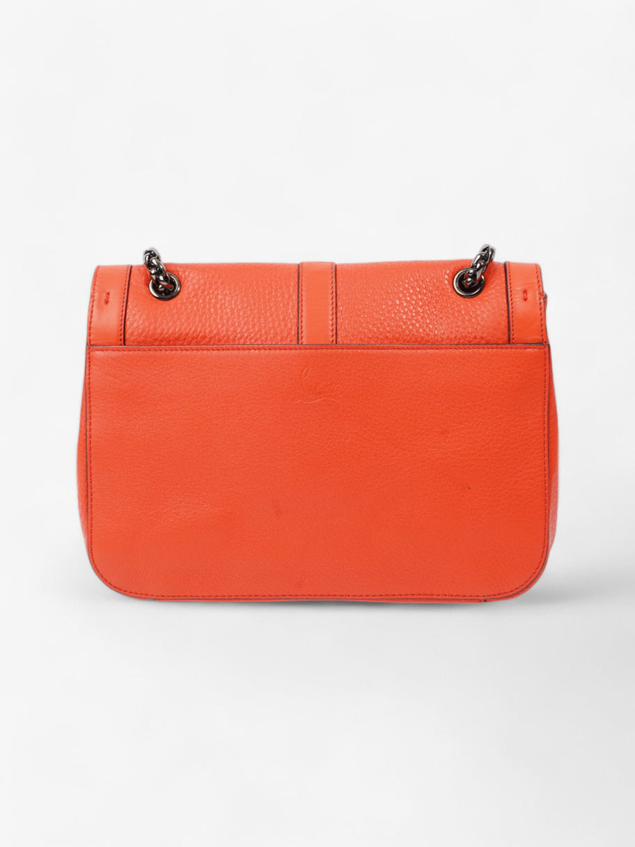 Christian Louboutin Sweet Charity Shoulder Bag Orange Grained Leather Image 4