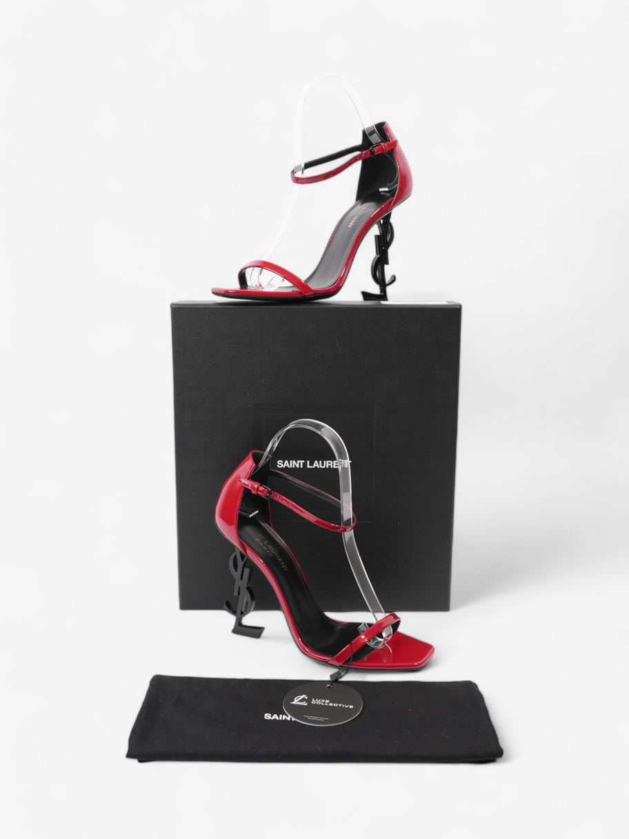 Saint Laurent Opyum Heels 110mm Red / Black Leather EU 37.5 UK 4.5 Image 10