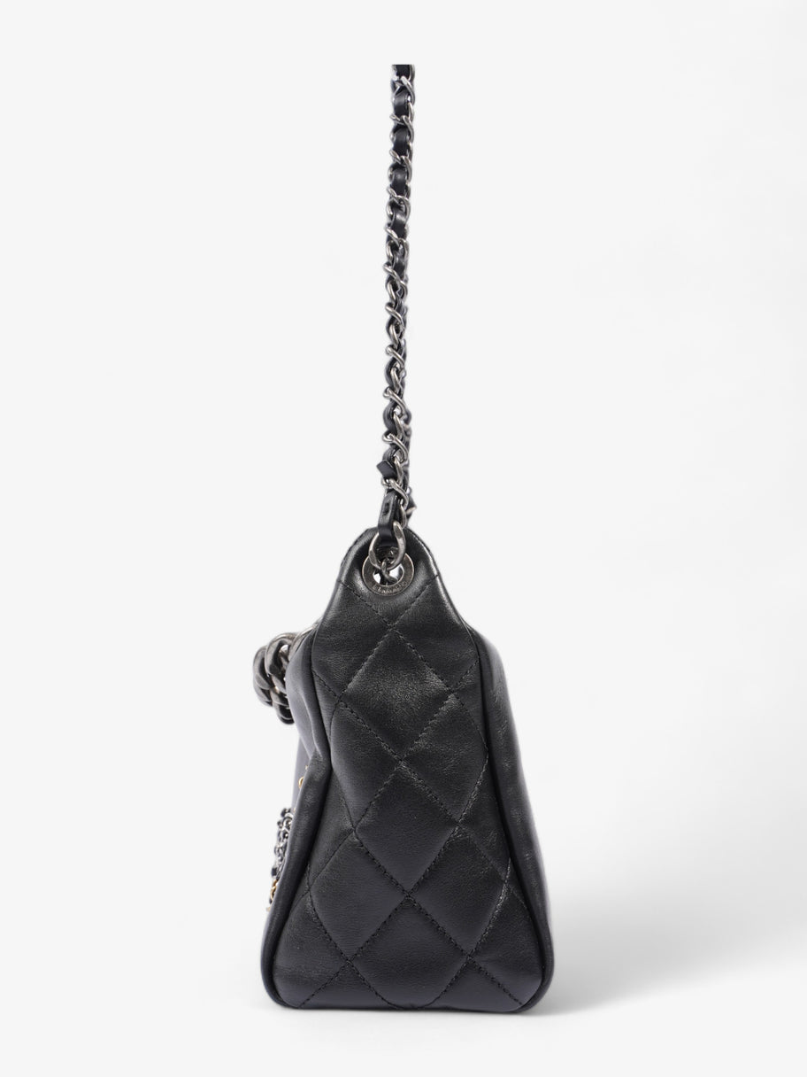 20s Signature Hobo Bag Black Calfskin Leather Image 3