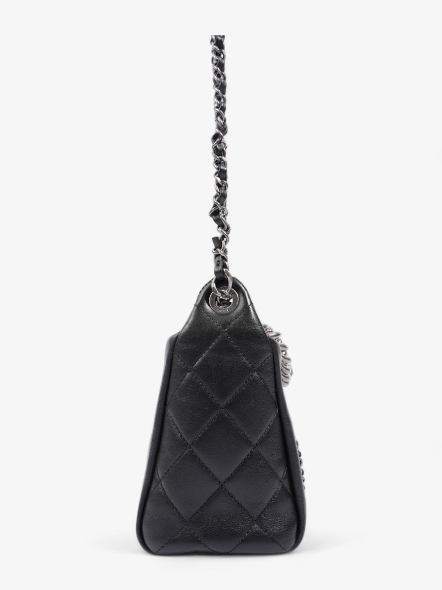 20s Signature Hobo Bag Black Calfskin Leather Image 5