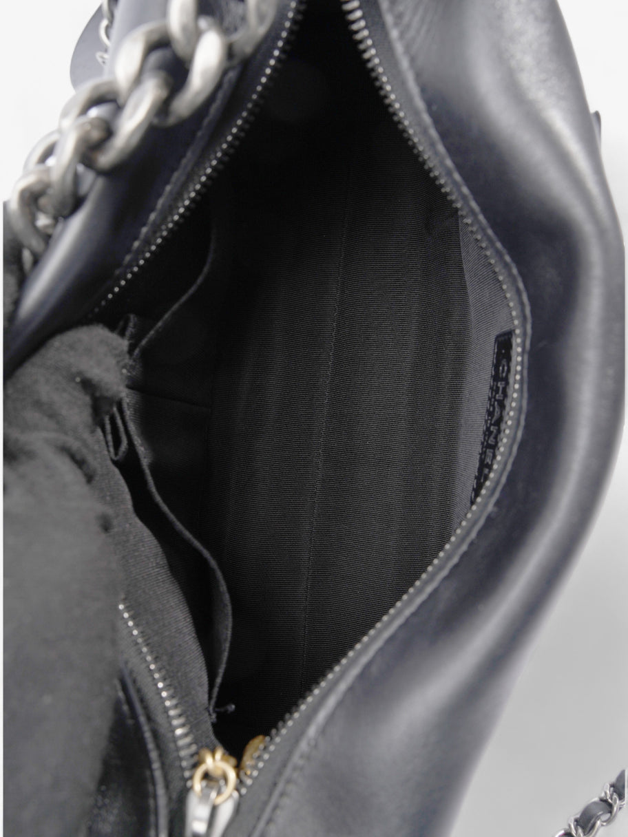20s Signature Hobo Bag Black Calfskin Leather Image 7