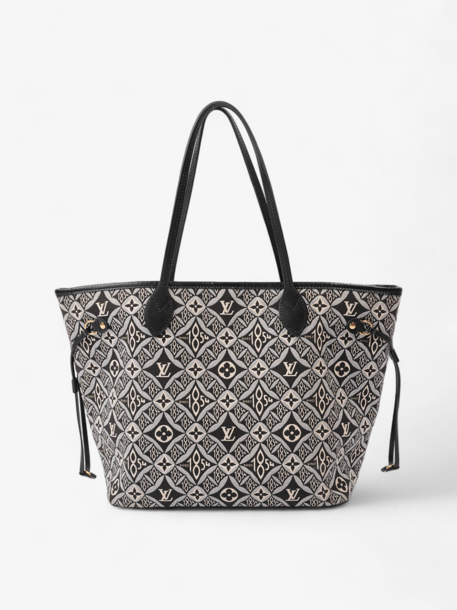 Louis Vuitton Neverfull Since 1854 Black / White Canvas MM Image 1