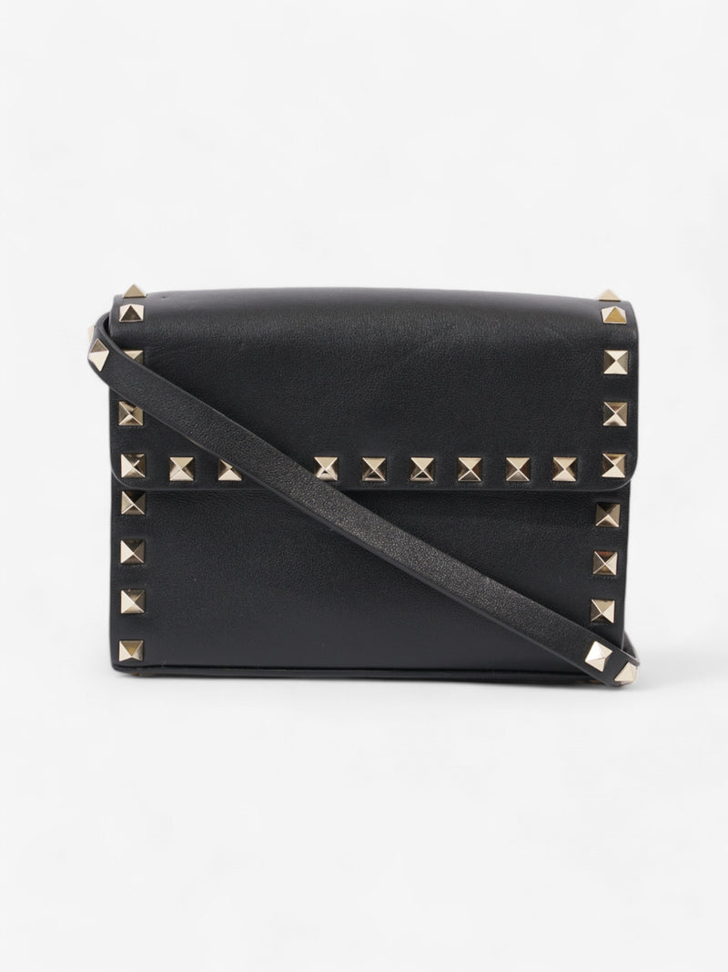  Valentino Rockstud Crossbody Black Leather