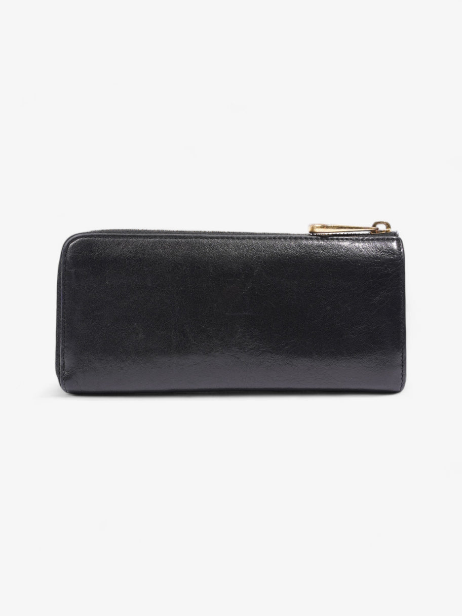 Mulberry Daria Zip Around Wallet Black / Gold Leather Medium Image 2