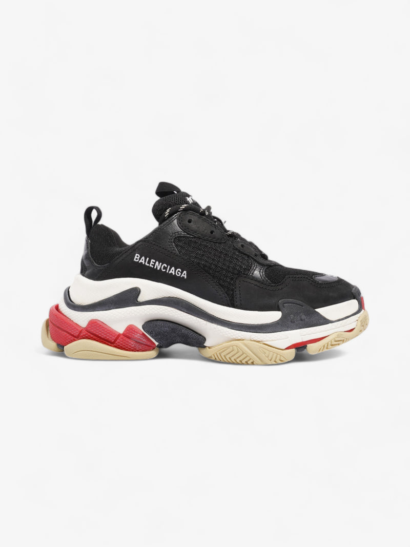  Balenciaga Triple S Black / White / Red Mesh EU 39 UK 6