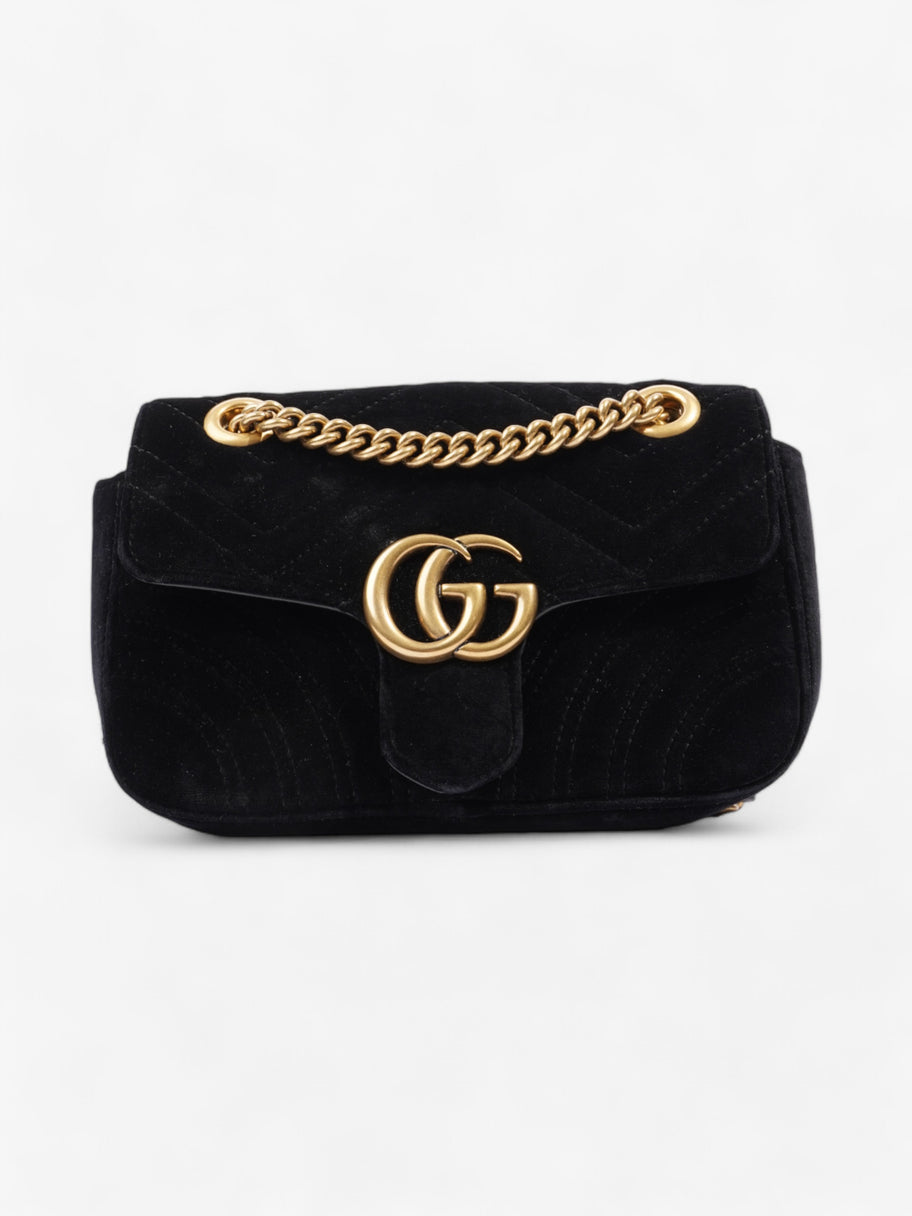 Gucci GG Marmont Black Velvet Mini Image 1