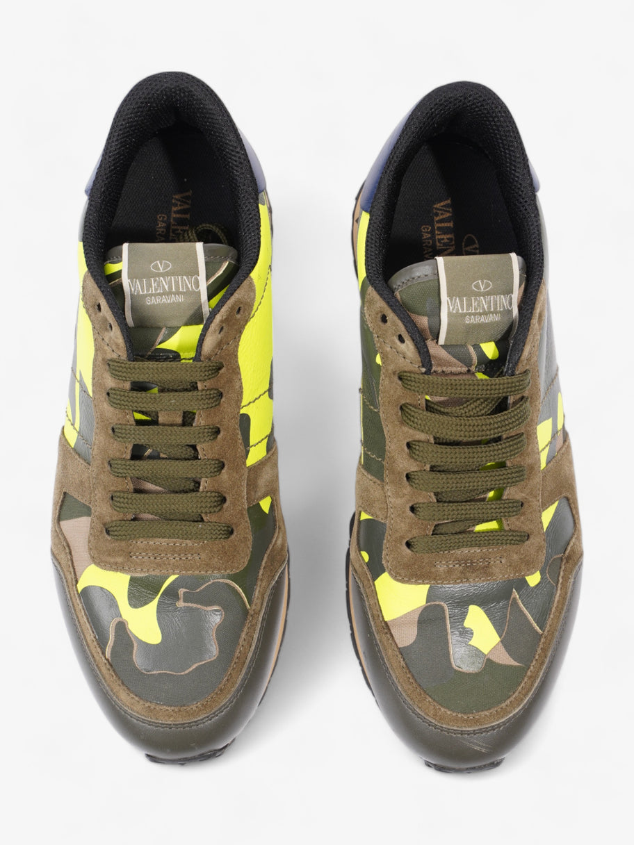 Rockrunner Sneakers Khaki / Yellow / Navy Suede EU 41 UK 7 Image 8