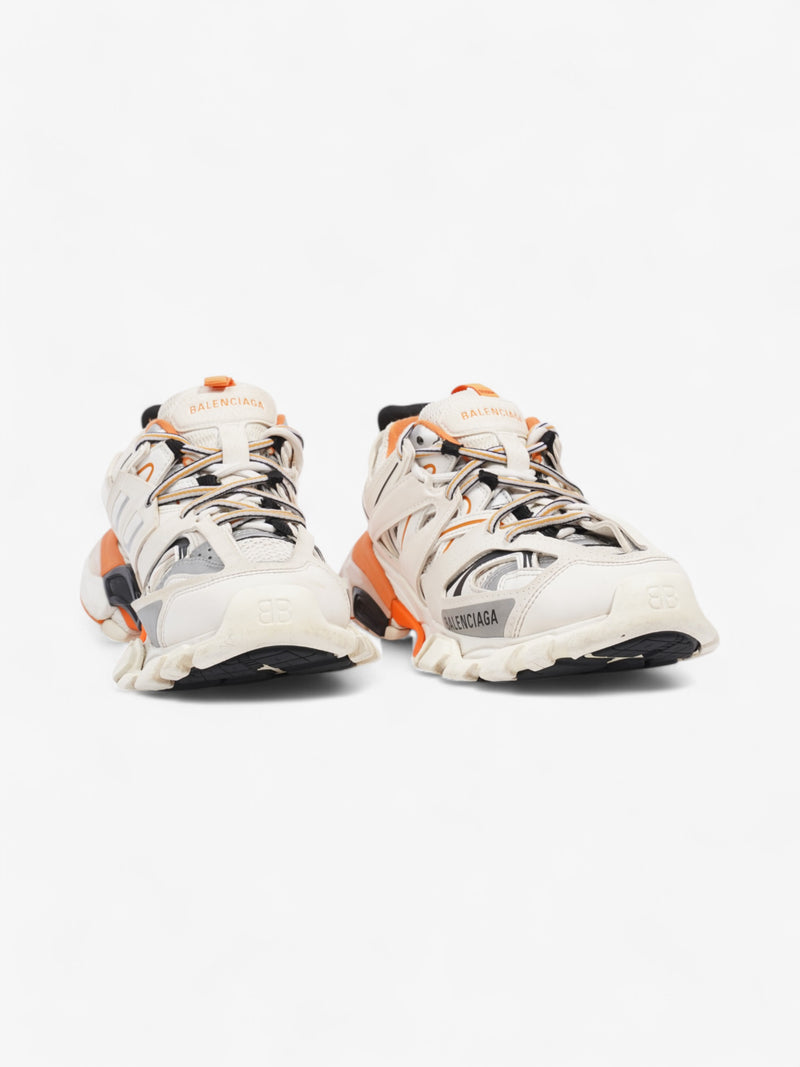  Balenciaga Track White  / Orange / Silver Mesh EU 37 UK 4