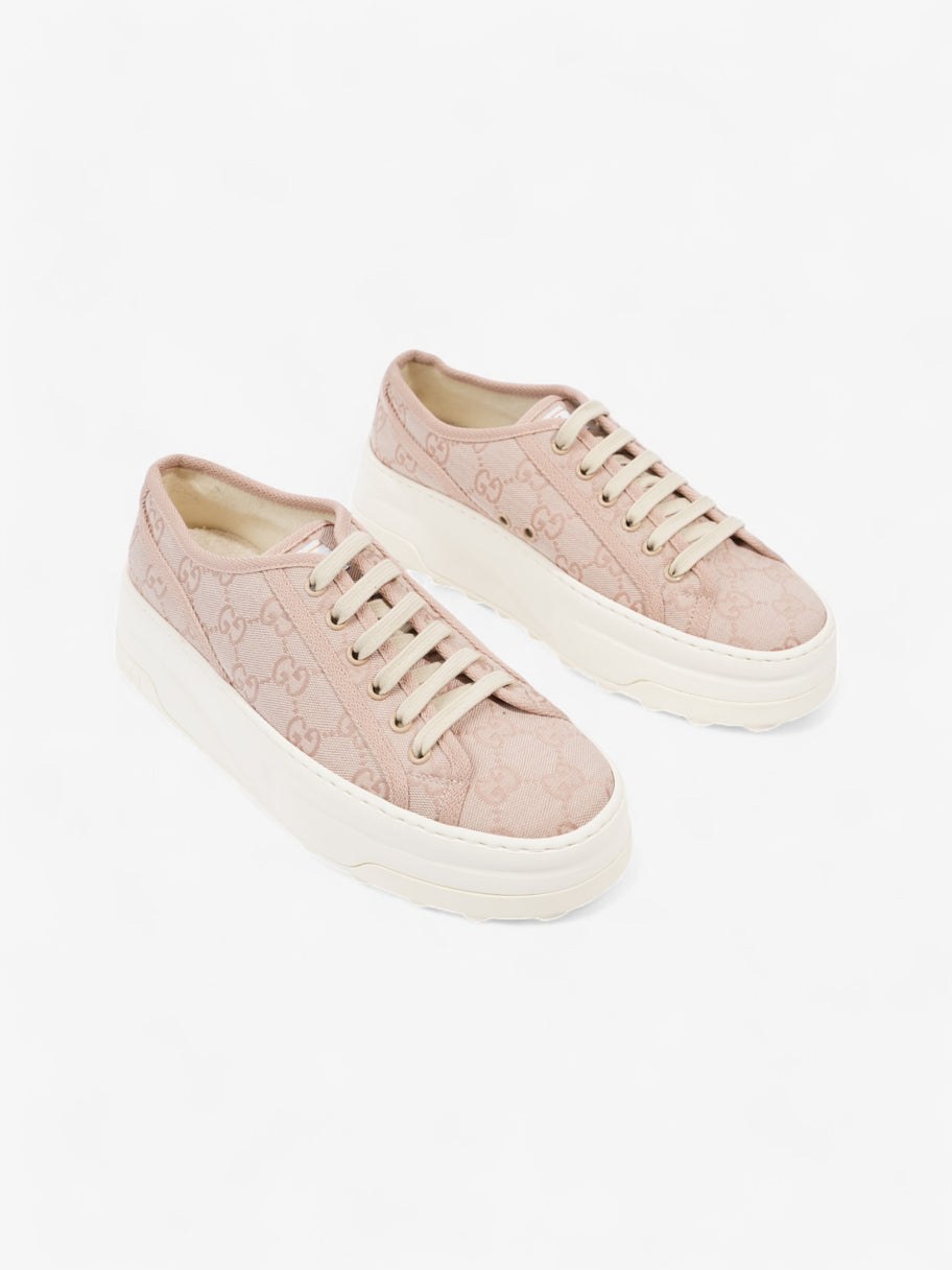 Gucci GG Tennis 1977 Sneakers Pink Canvas EU 39 UK 6 Image 2