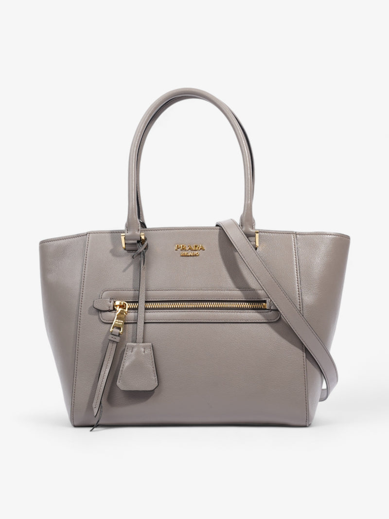  Prada 2Way Grey Leather