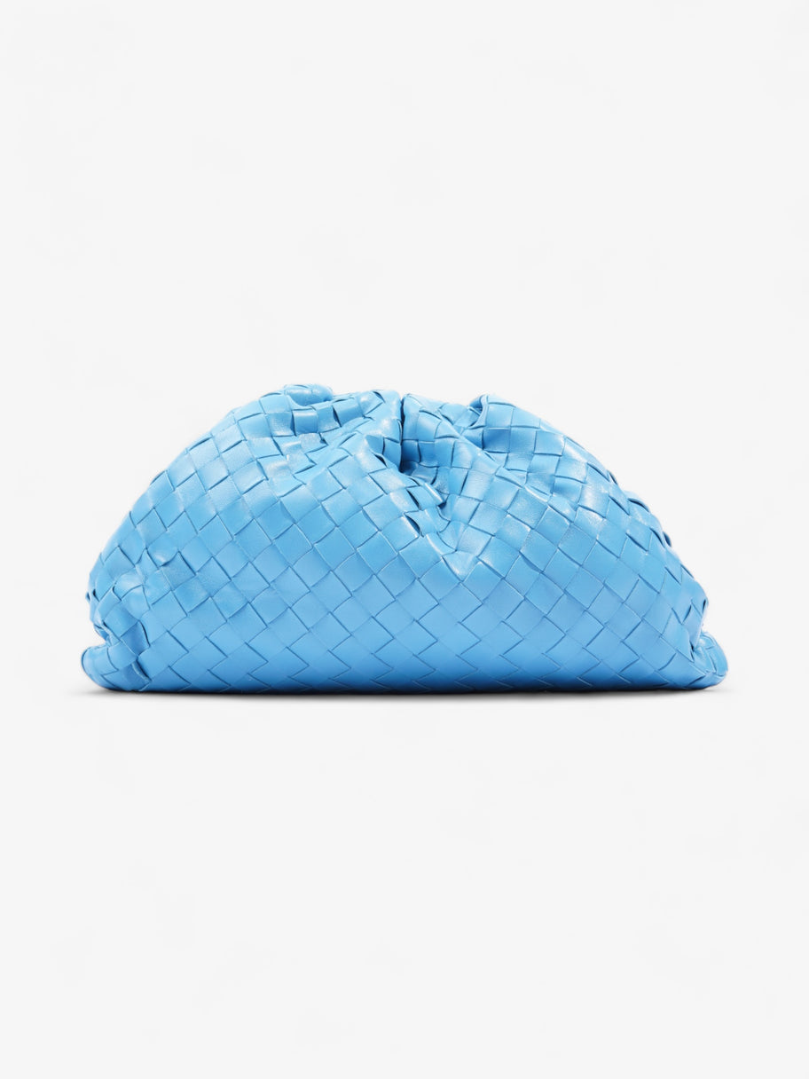 Bottega Veneta Maxi Pouch Blue Intrecciato Leather Image 4