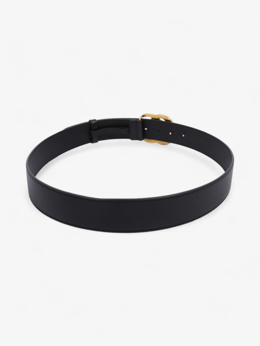 Gucci GG Marmont Wide Belt Black / Gold Leather 95cm / 38