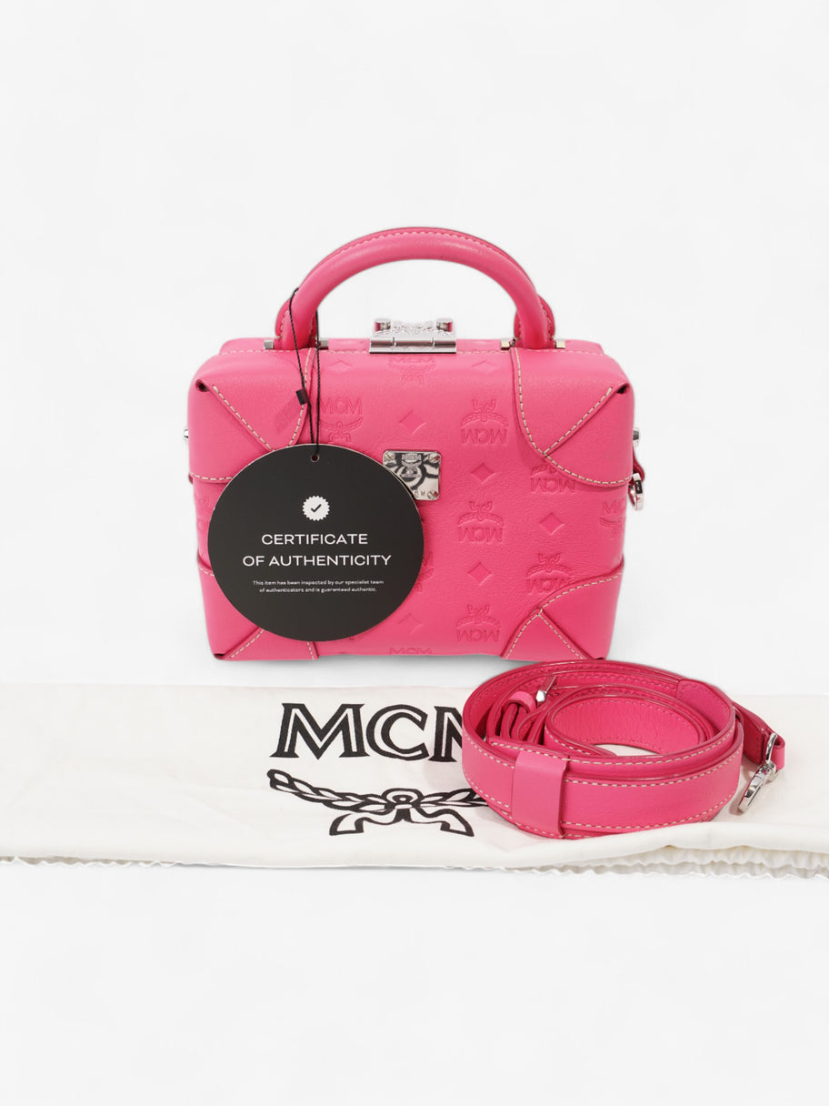 MCM Berlin Bag Sugar Pink Calfskin Leather Small Image 9