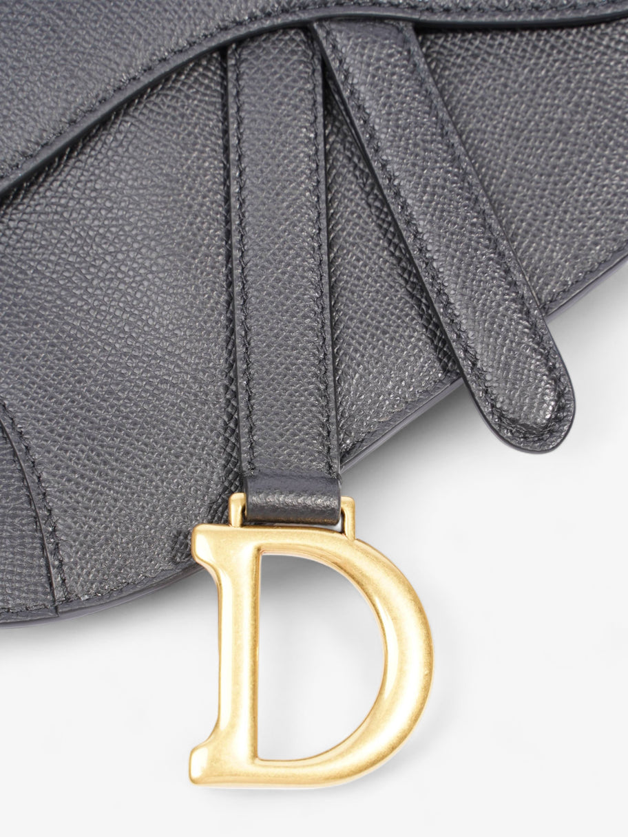 Saddle Belt Pouch Black Calfskin Leather Image 3