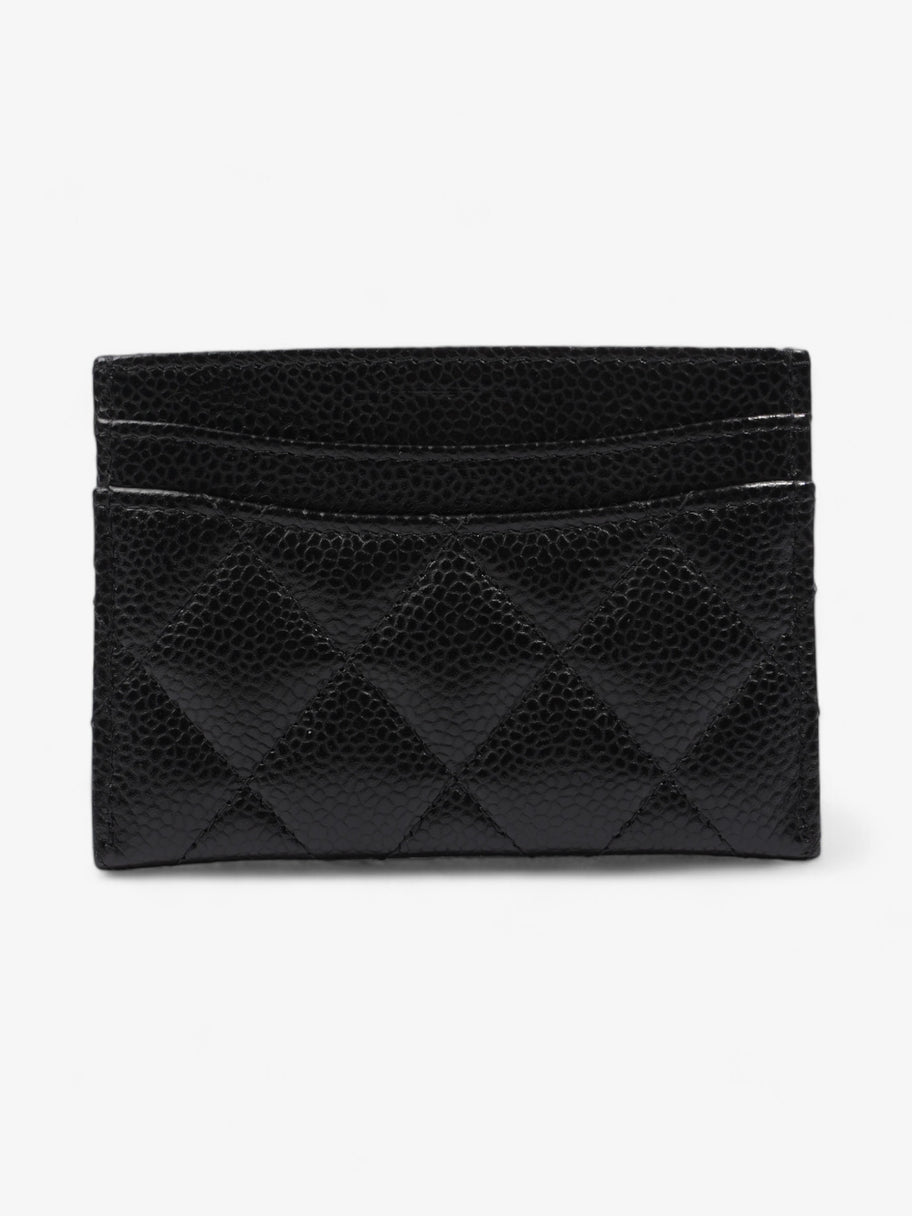 Chanel Classic Card Holder Black Caviar Leather Image 2