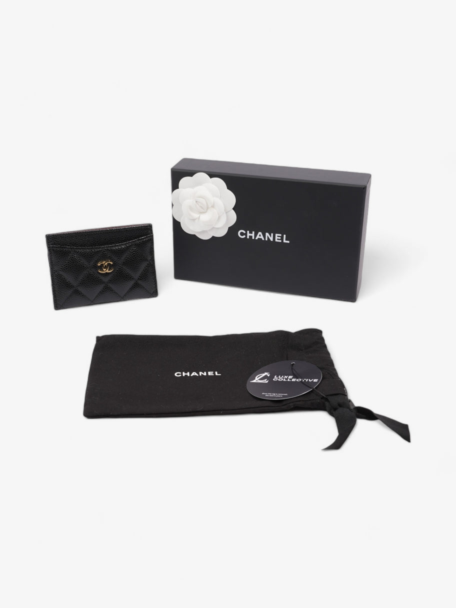 Chanel Classic Card Holder Black Caviar Leather Image 6