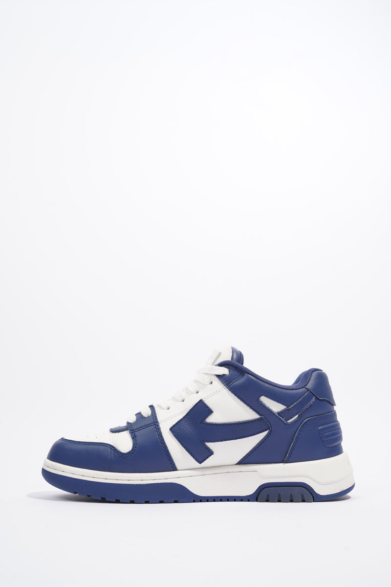 Off White Out Of Office Blue / White Leather EU 41 UK 7 – Luxe Collective