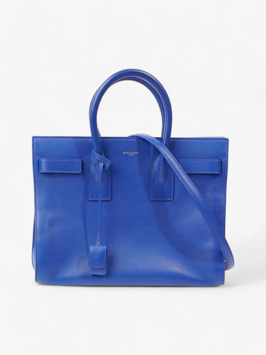 Saint Laurent Sac De Jour Blue Calfskin Leather Small Image 1