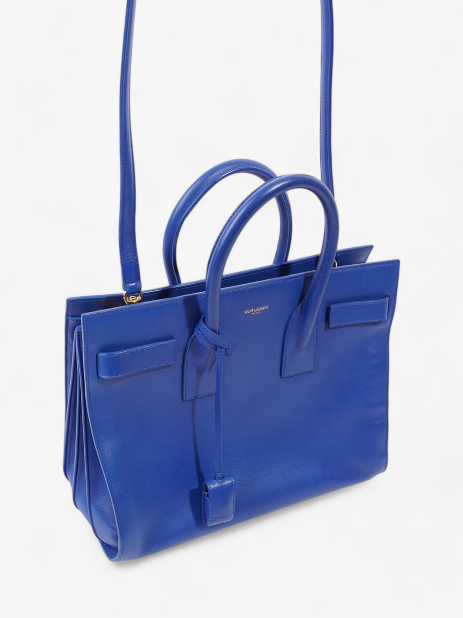 Saint Laurent Sac De Jour Blue Calfskin Leather Small Image 7