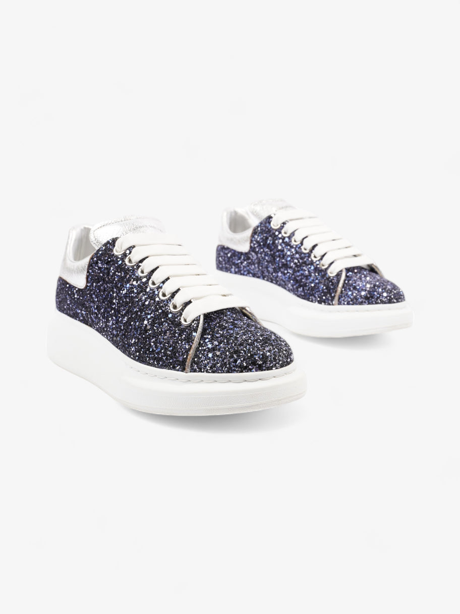 Alexander McQueen Oversized Sneakers Midnight Blue / Silver Glitter EU 39 UK 6 Image 2