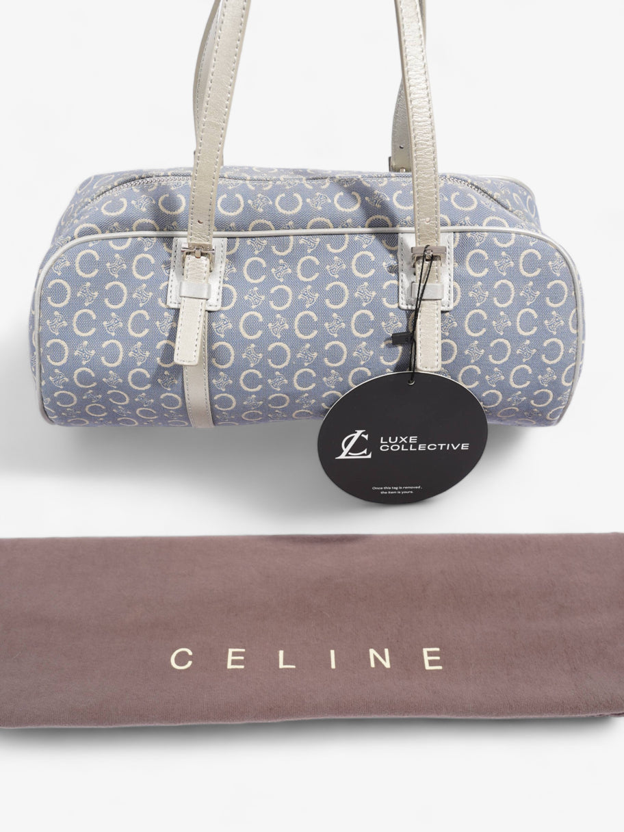 Celine Macadam Boston Blue / Silver Canvas Image 10