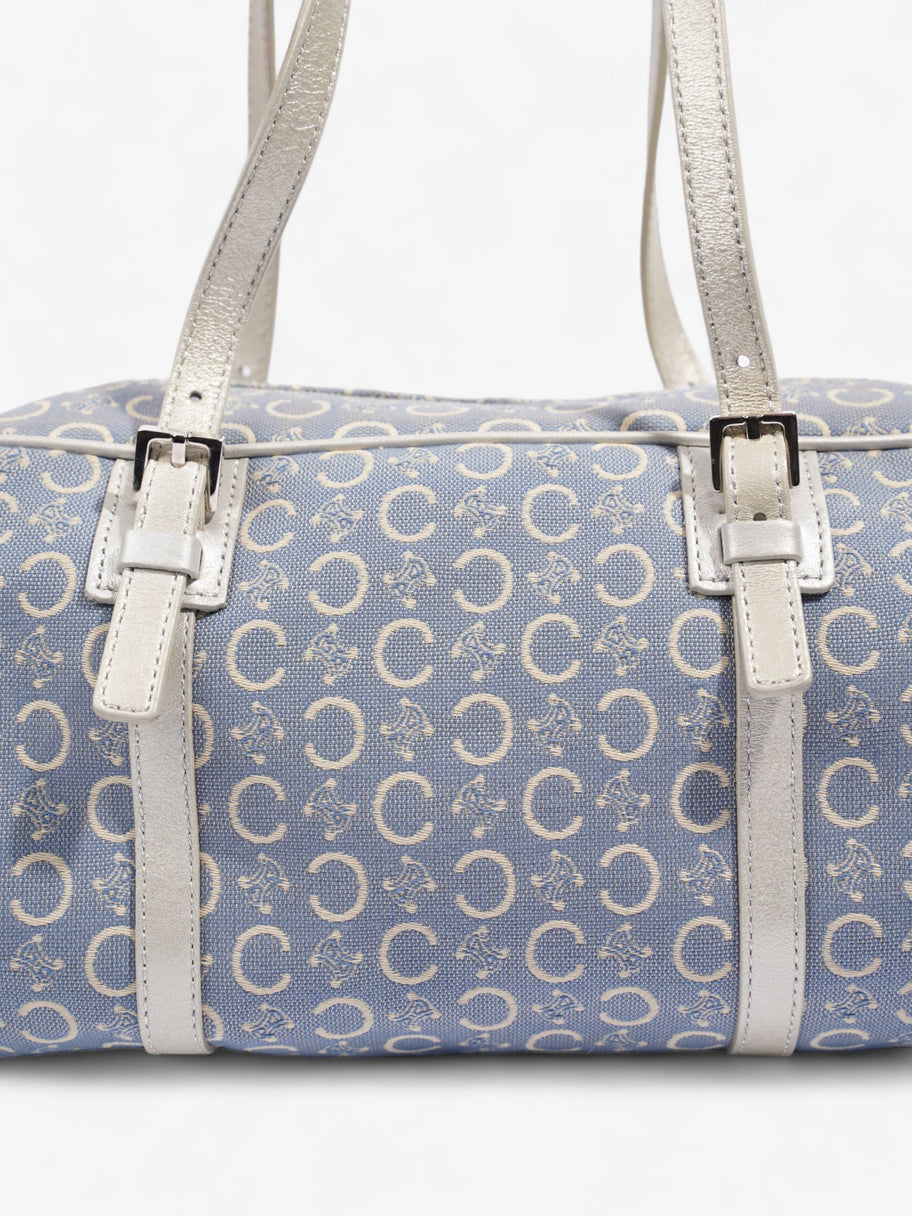 Celine Macadam Boston Blue / Silver Canvas Image 2