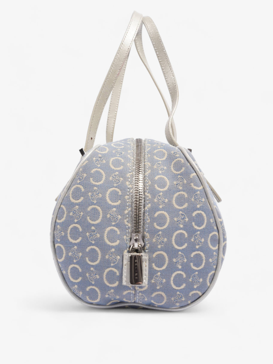 Celine Macadam Boston Blue / Silver Canvas Image 5