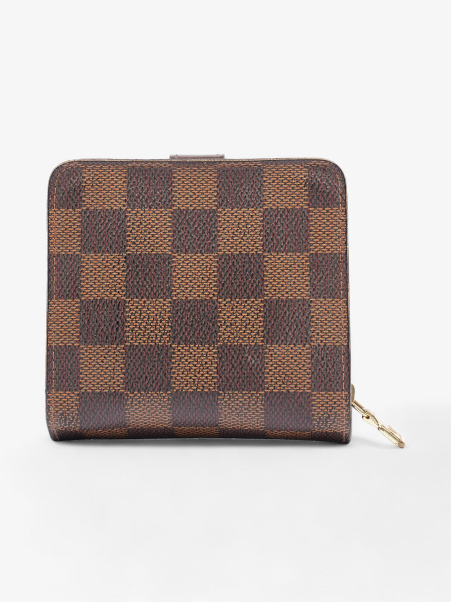 Louis Vuitton Compact Zip Wallet Damier Ebene Coated Canvas Image 2