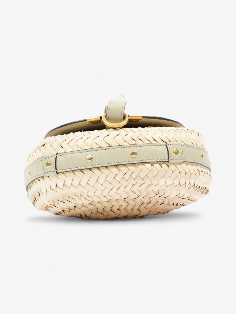 Chloe Marcie Olive Green Raffia Image 6