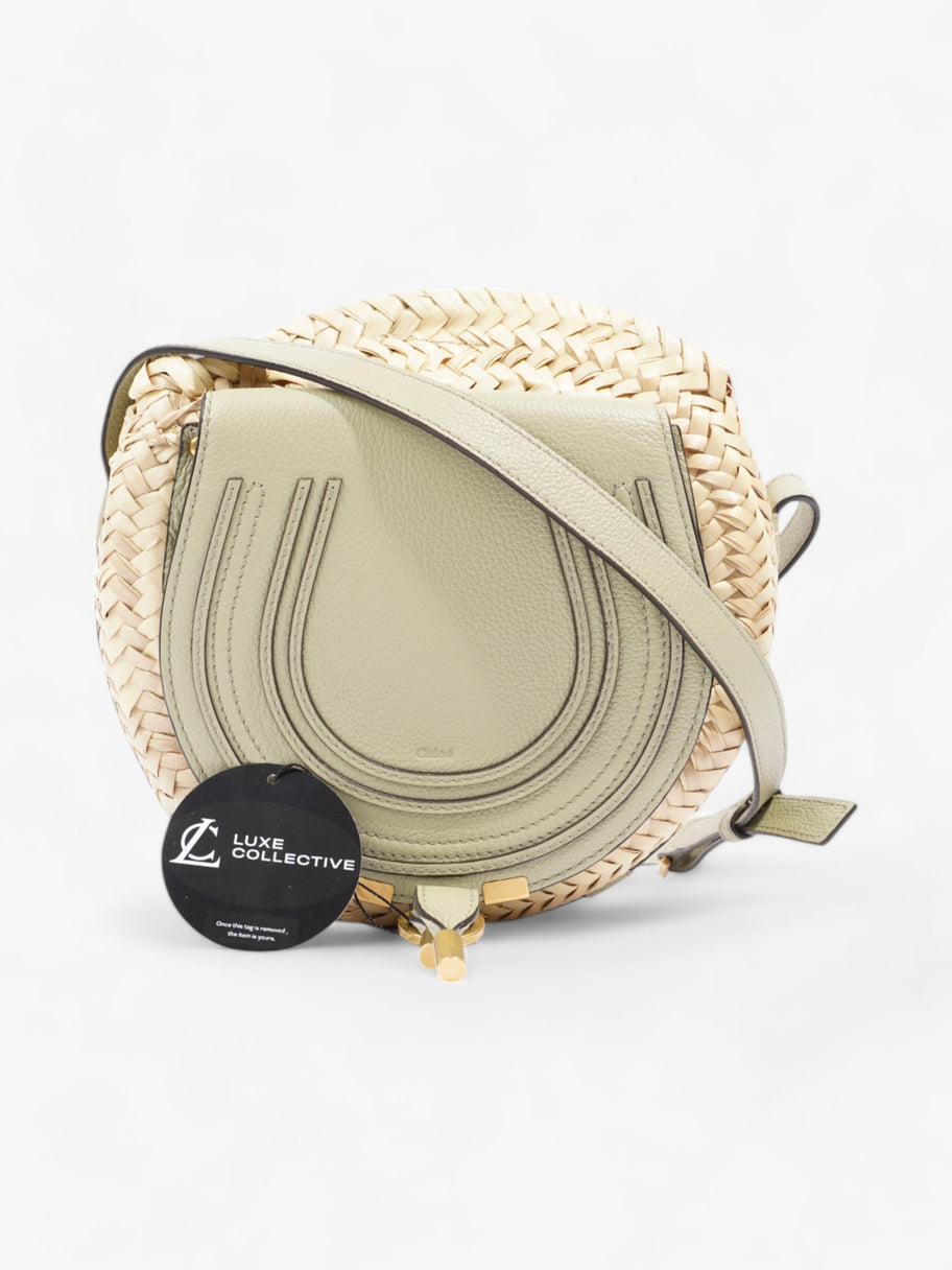 Chloe Marcie Olive Green Raffia Image 8