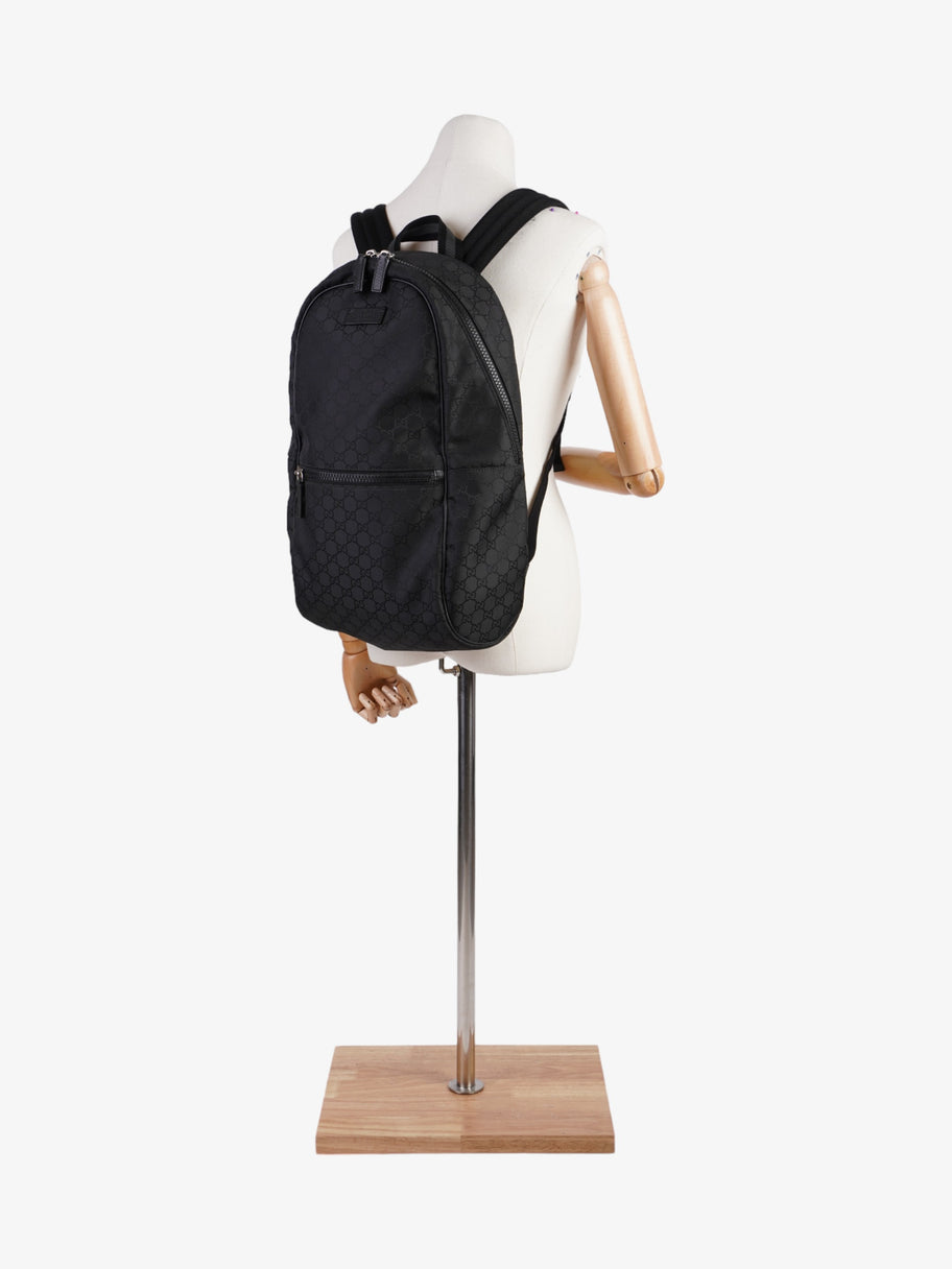 Gucci Double Zip Backpack  GG Supreme Nylon Image 2