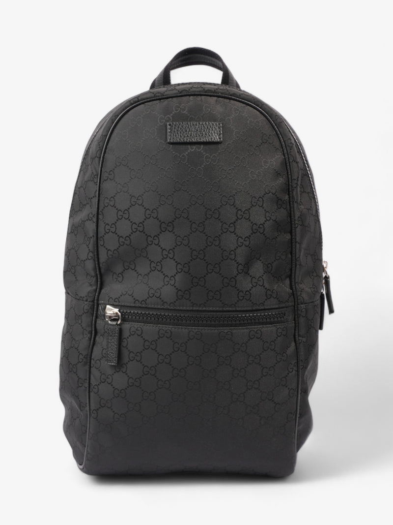  Gucci Double Zip Backpack  GG Supreme Nylon