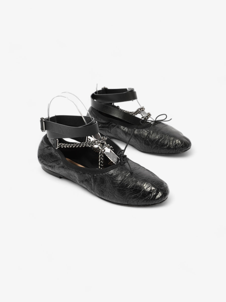 Rockstud Ballet Flat Black Leather EU 36 UK 3 Image 2