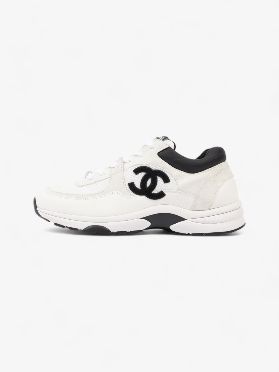 Chanel CC Logo Sneakers  White / Black Mesh EU 39.5 UK 6.5 Image 5