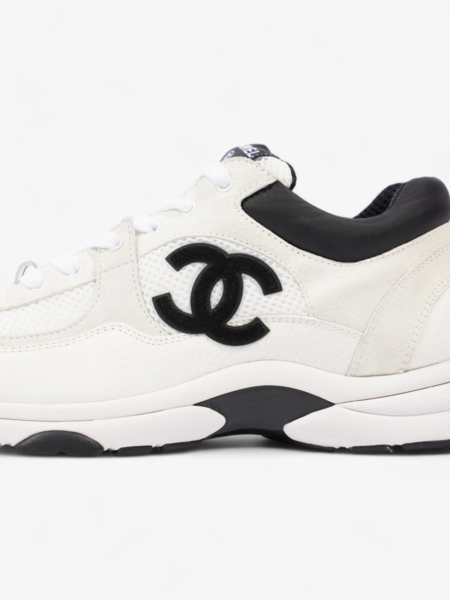 Chanel CC Logo Sneakers  White / Black Mesh EU 39.5 UK 6.5 Image 9