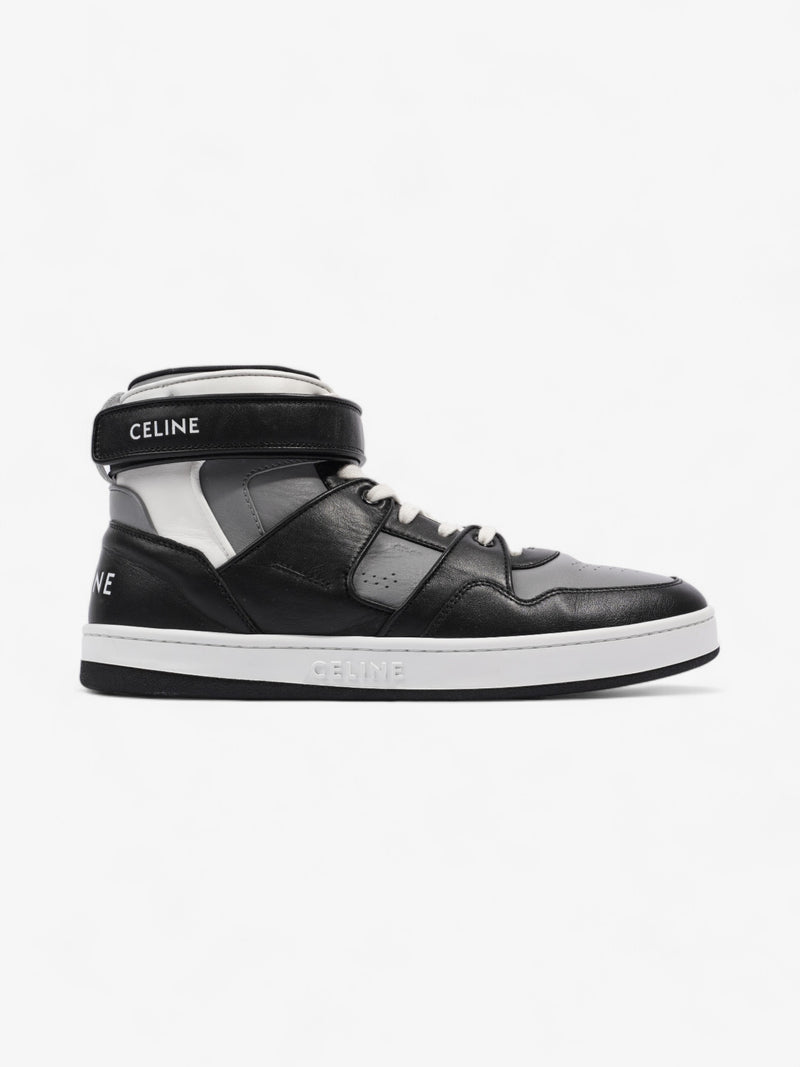  Celine Logo High Top Black / Grey / White Leather EU 44 UK 10